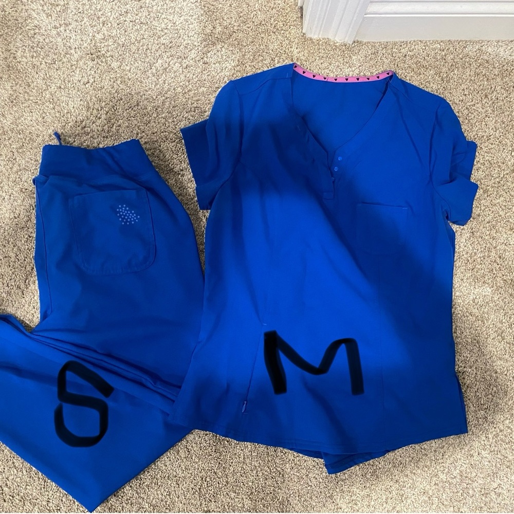 Royal blue scrubs